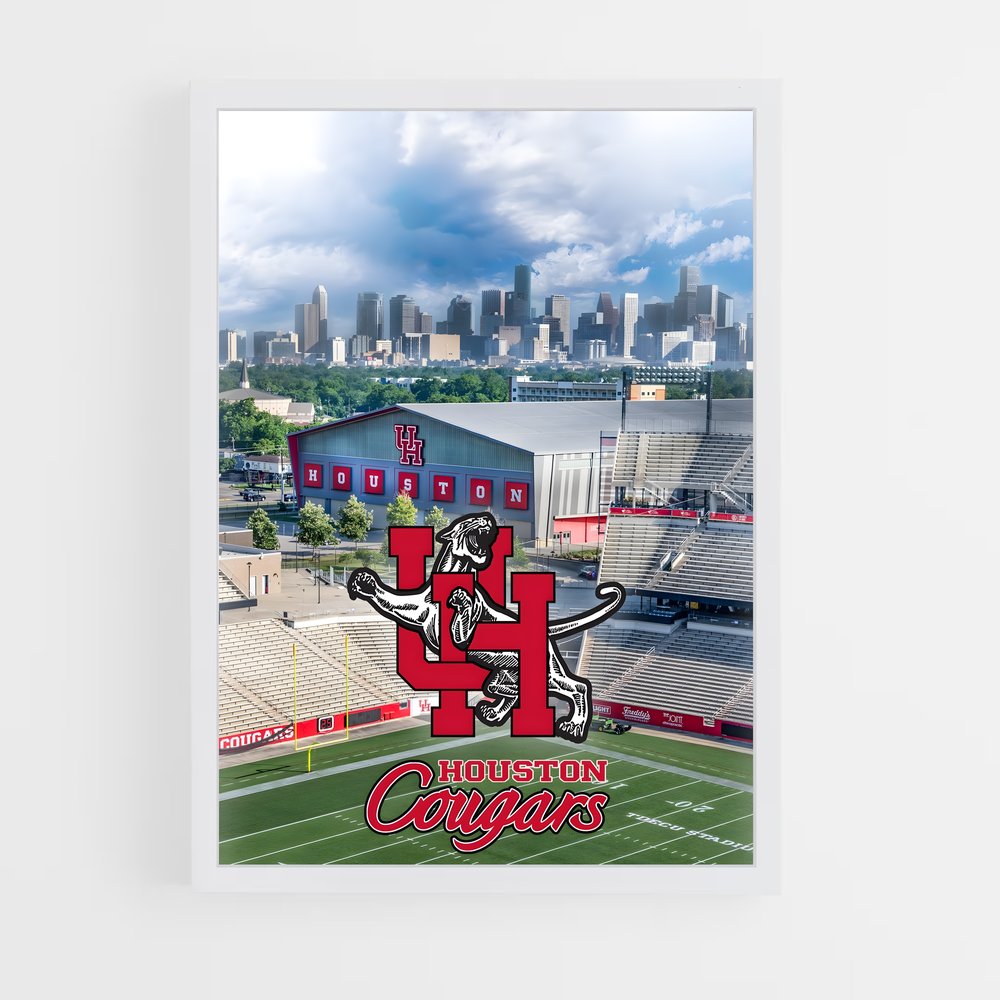 Poster Houston Skyline Game – affiche Basketball (vue 3)